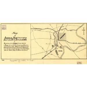   c1908 Civil War map of Jackson, Mississippi: Home & Kitchen