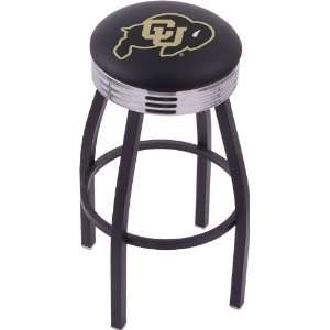  University of Colorado Steel Stool with 2.5 Ribbed Ring Logo 