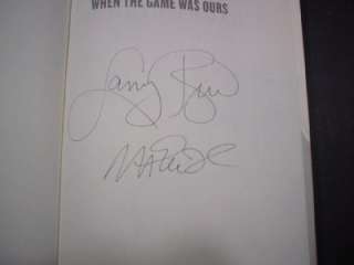   & Magic Johnson Autographed Book When The Game Was Ours JSA Cert