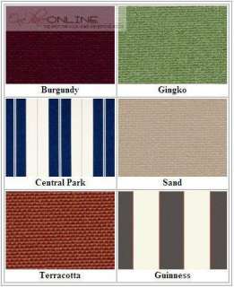 Doorway veranda porch canopy awning with UV / fade resistant fabric 