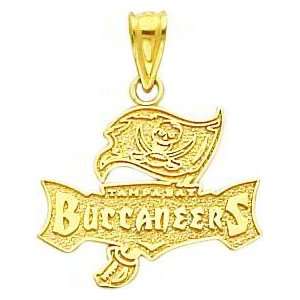  14K Gold NFL Tampa Bay Buccaneers Logo Charm: Sports 