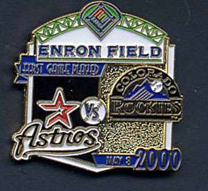   GAME PLAYED AGAINST THE HOUSTON ASTROS AT ENRON FIELD IN YEAR 2000