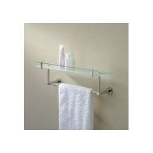  Valsan 675861ES 23 5/8 Glass Shelf w/Under Rail