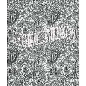  Black and White Paisley Wallpaper: Kitchen & Dining