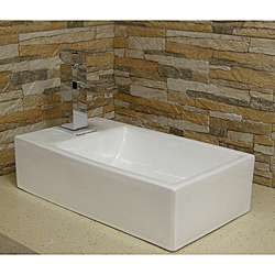Vitreous China White Vessel Sink  Overstock