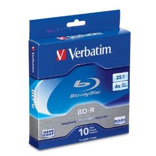 Verbatim 96769 25 GB 4x Blu ray Single Layer Recordable Disc BD R , 10 