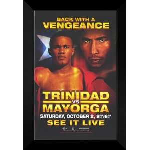   Felix Trinidad vs. Mayorga 27x40 FRAMED Boxing Poster: Home & Kitchen