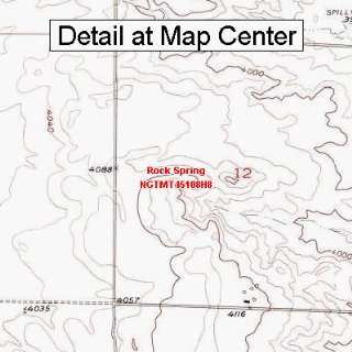  USGS Topographic Quadrangle Map   Rock Spring, Montana 