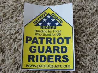 New Patriot Guard Rider PGR Window Decal Sticker  