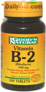 GNN Vitamin B 2 (Riboflavin) 100Mg   100 Tablets  