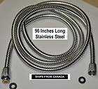 EXTRA LONG STAINLESS ST HANDHELD SHOWER HOSE 96 inches