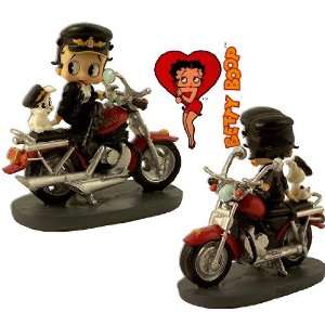  Betty Boop W/ Dog Pudgy On Motorcycle Figurine: Home 