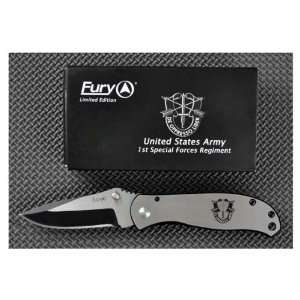    Folder, Stainless Steel Handle, Army, Plain: Sports & Outdoors