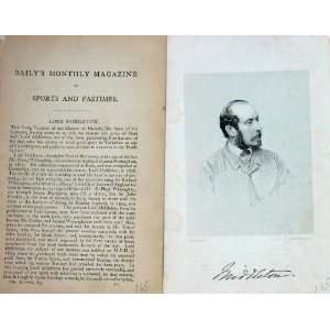   : 1866 Antique Portrait Lord Middleton Masters Hounds: Home & Kitchen