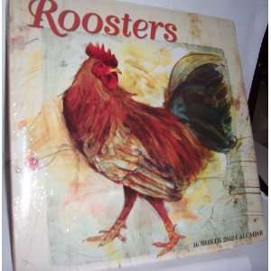  2012 16 Month Wall Calendar   Roosters 