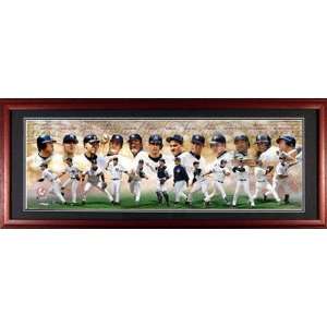  New York Yankees Framed Unsigned Collage Panoramic 