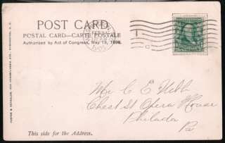WASH DC Washington Monument Antique 1905 Prelinen UDB B&W Postcard 