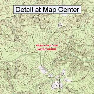  USGS Topographic Quadrangle Map   White Oak Creek, South 