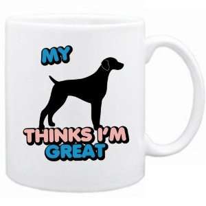   Greater Swiss Mountain Dog Thinks I Am Great  Mug Dog: Home & Kitchen