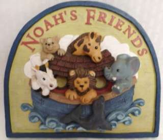 NURSERY DECOR Resin Noahs Friends Ark 1994 6 Animals  