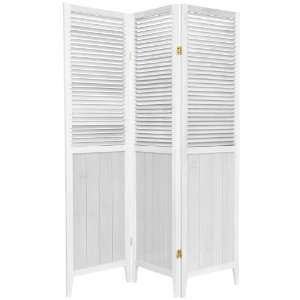    5¼ ft. Tall Beadboard Room Divider  White   3P: Home & Kitchen