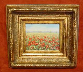 Hibiscus flower field, 18x20, Framed Painting,17M9  
