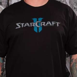 StarCraft 2 Vintage Logo T   Shirt NEW Officially Licensed Blizzard 