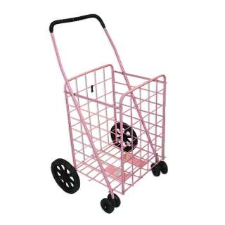 Large 4 Cu. Ft. Folding Shopping Cart Market Basket   Full Swivel 