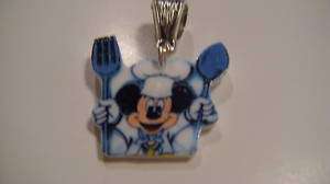 Disney Chef Mickey Mouse Pendant jewelry clubhouse CUTE  