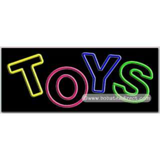Toys Neon Sign (13H x 32L x 3D) Grocery & Gourmet Food