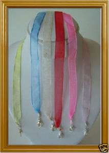 Organza Ribbon Necklaces For Pendants FREE US & CAN S/H  