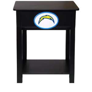   San Diego Chargers Logo Night Stand/Side Table: Sports & Outdoors