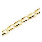 VistaBella New Ladies 14k Bonded Gold 7 Rectangular Link Bracelet