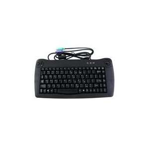   ACK 5010PB Black Wired Mini keyboard with trackball: Electronics