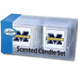  Michigan Wolverines College Candle Set: Sports & Outdoors