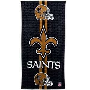  New Orleans Saints Nfl Fiber Beach Towel Sports 