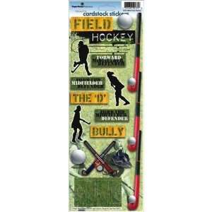  Field Hockey Cardstock Stickers
