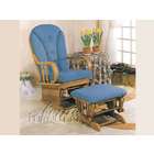 Acme Furniture Glider/Ottoman w/ Blue Cushion