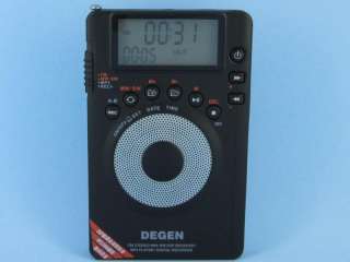DEGEN DE1123 FM/MW/SW DSP MP3 2G Recorder Pocket Radio  
