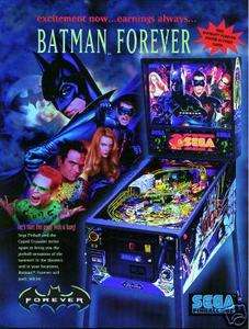 Sega Batman Forever pinball eprom rom upgrade set cpu and display 