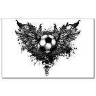 Artsmith Inc Mini Poster Print Soccer Ball With Angel Wings