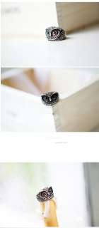 Hot Fashion Retro Style silver gloden owl Ring @  as gift 