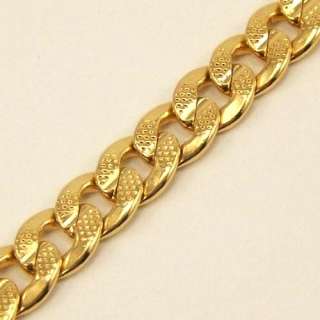 SPORTS CHAIN 18K YELLOW GOLD GP SOLID FILL BRACELET  