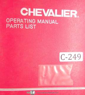 Chevalier FSG Surface Grinder Operation Parts Manual  