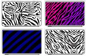 Animal Horse Zebra Print Design Laptop or Netbook Sticker Skin Decal 