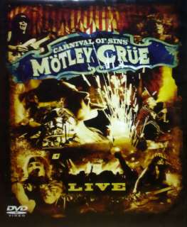 MOTLEY CRUE CARNAVAL OF SINGS MOTLEY CRUE LIVE DVD RARE LIMITED 