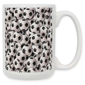  Sports: Soccer Balls Coffee Mug: Kitchen & Dining