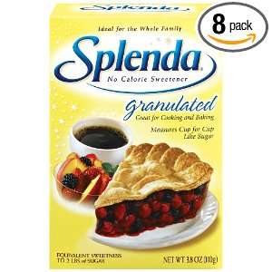 Splenda No Calorie Sweetener, Granulated, 3.8 oz (Pack of 8)