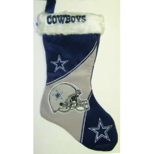  Dallas Cowboys NFL 3 Tone Plush Stocking Sports 