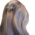 Image Bridal Gold Darling Rhinestone Hair Clip